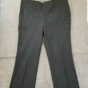 VTG Joe Namath Collection 40 R Gray Dress Pants Slacks Wool Blend Rare